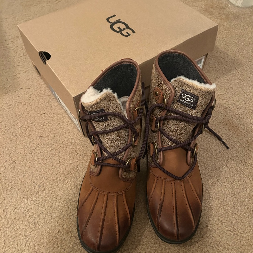 UGG Tan and Brown Boots